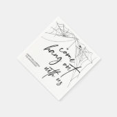 Come Hang mit uns Halloween-Party Napkins Serviette (Ecke)