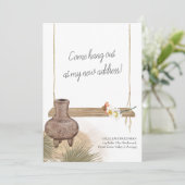 Come Hang Out Boho Chic Garden Swing Moving Ankündigung (Stehend Vorderseite)