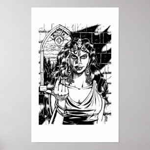 "Come Hither" - Illustration von Tracy Lesch Poster