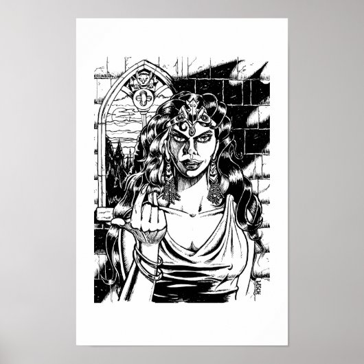 "Come Hither" - Illustration von Tracy Lesch Poster (Vorne)