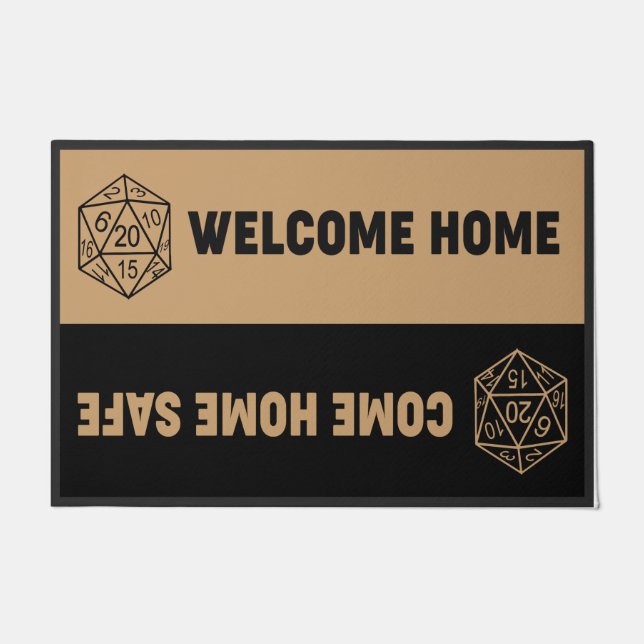  Come Home Safe And Welcome Home Doormat Fußmatte (Vorderseite)