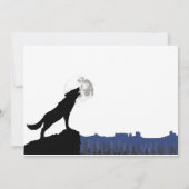 Come & "HOWL" Wolf Einladung zum Geburtstag (Rückseite)