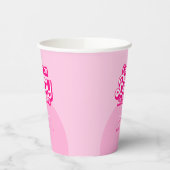 Come On Baby Let's Go Party pink Baby Shower Pappbecher (Links)