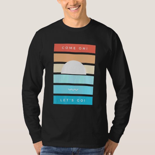 Come On Lasse Gutes Summer Vibes Sunset T-Shirt (Vorderseite)