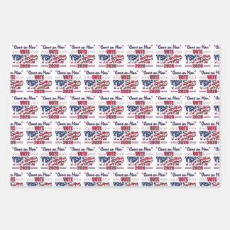Come on Man - Wählen Sie Trump 2020 Geschenkpapier Set