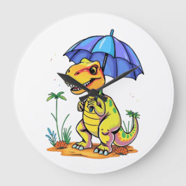 Come On Rain Große Wanduhr