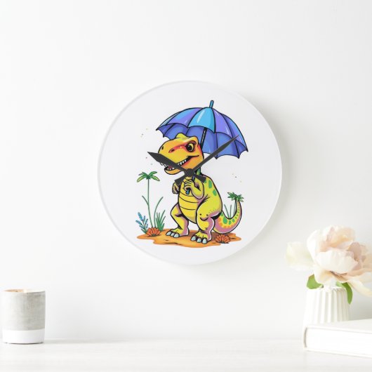 Come On Rain Große Wanduhr (Zuhause)