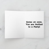 "Come On" - rustikale Türspenden Einladung (Innenseite)