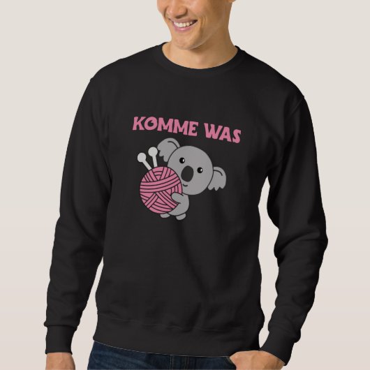 Come On What Wool Knit Cute Koala With Wool Sweatshirt (Vorderseite)