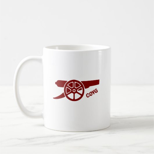Come On You Gunners COYG Kaffeetasse (Links)