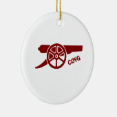 Come On You Gunners COYG Keramik Ornament (Rechts)