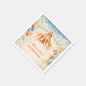 Come One Come All Circus Birthday Serviette (Ecke)