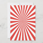 Come One Come All Circus Boy Birthday Invitation Einladung (Rückseite)