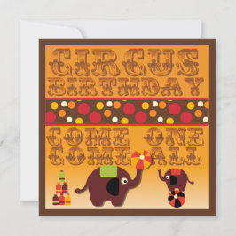 Come one Come All Circus - Einladungen zum Geburts