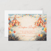 Come One Come All Diapper Raffle Begleitkarte (Vorne/Hinten)