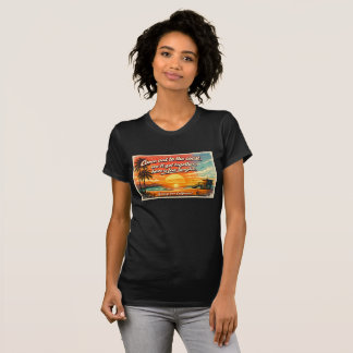 Come Out to the Coast Women's Bella+Canvas Dark T-Shirt