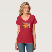 Come Out to the Coast Women's Dark V-Neck T-Shirt (Vorderseite Vollansicht)