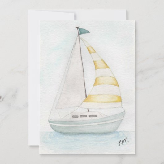 Come Sail Away Feiertagskarte (Vorderseite)