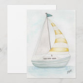 Come Sail Away Feiertagskarte (Vorne/Hinten)