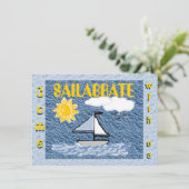 Come Sailabrate - Einladung zum Geburtstag (Stehend Vorderseite)