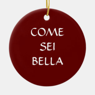 COME SEI BELLA ITALIENISCHE ORNATION KERAMIK ORNAMENT