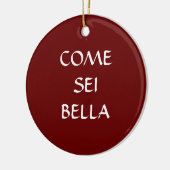 COME SEI BELLA ITALIENISCHE ORNATION KERAMIK ORNAMENT (Links)