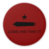 Come & Take It! Texas State battle Flag Keramikknauf (Vorderseite)