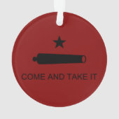 Come & Take It! Texas State battle Flag Ornament (Rückseite)
