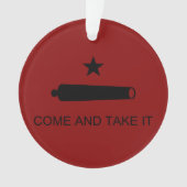Come & Take It! Texas State battle Flag Ornament (Vorderseite)
