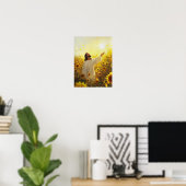 Come to His Light _ Sunflower Poster Bible Verse  (Heimbüro)