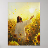 Come to His Light _ Sunflower Poster Bible Verse  (Vorne)