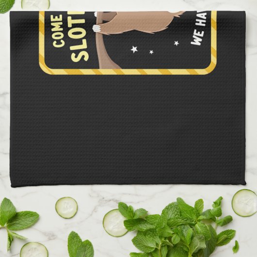 Come To The Sloth Side T-Shirt - Funny Sloth Pun ( Geschirrtuch (Gefaltet)