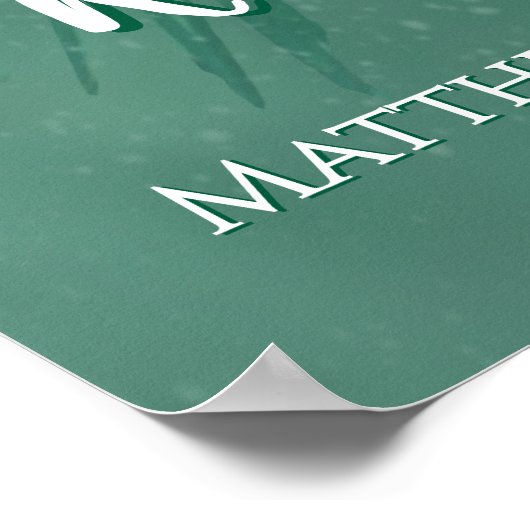 Come Unto Me Scripture Pine Tree Poster (Ecke)