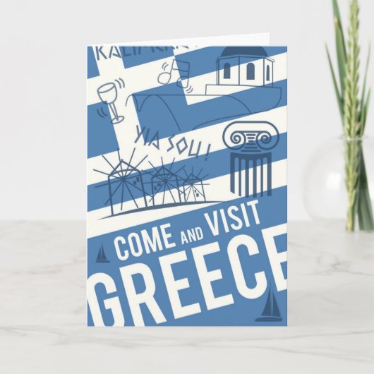 Come Visit Greece Karte (Vorderseite)