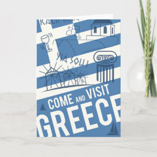 Come Visit Greece Karte