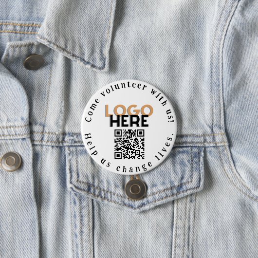 Come Volunteer QR Code Promotion Button Button (Beispiel)