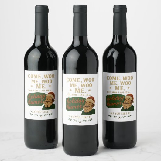 Come, woo me weinetikett (Flaschen)