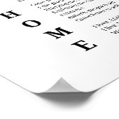 Come Zuhause Soul Inspiration Gedicht Wall Art Poster (Ecke)