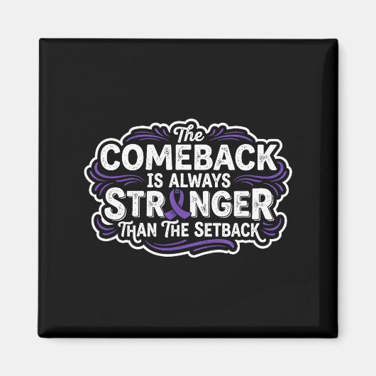 Comeback- Alzheimer-Bewusstseinsunterstützer-Schle Magnet (Vorne)