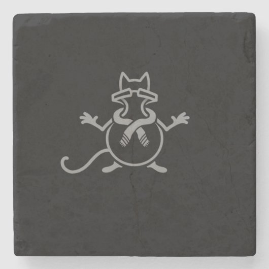 Comedian Cat Steinuntersetzer (Vorderseite)