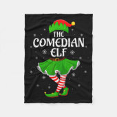 Comedian Elf Christmas Family Girls Women Elf Squa Fleecedecke (Vorderseite)