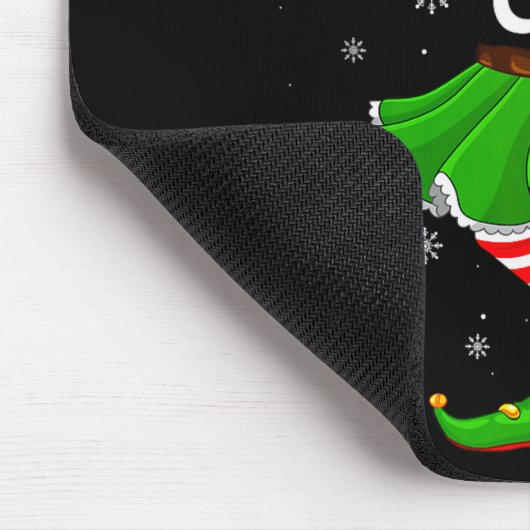 Comedian Elf Christmas Family Girls Women Elf Squa Mousepad (Ecke)