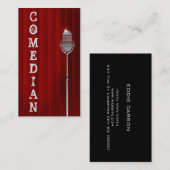 Comedian Entertainment Comedy Club Theater Visitenkarte (Vorne/Hinten)