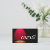 Comedian Entertainment Performer Comedy Theater Visitenkarte (Stehend Vorderseite)