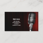 Comedian Entertainment Performer Comedy Theater Visitenkarte (Rückseite)