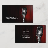 Comedian Entertainment Performer Comedy Theater Visitenkarte (Vorne/Hinten)