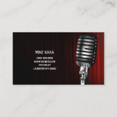 Comedian Entertainment Performer Comedy Theater Visitenkarte (Rückseite)