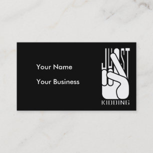 Comedian Just Kidid Business Card Visitenkarte
