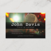Comedian-Visitenkarte aufstehen Visitenkarte (Rückseite)