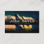 Comedian-Visitenkarte aufstehen Visitenkarte (Rückseite)